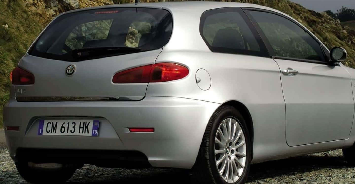 Alfa Romeo 147, silver, hatchback, HD Desktop Wallpaper