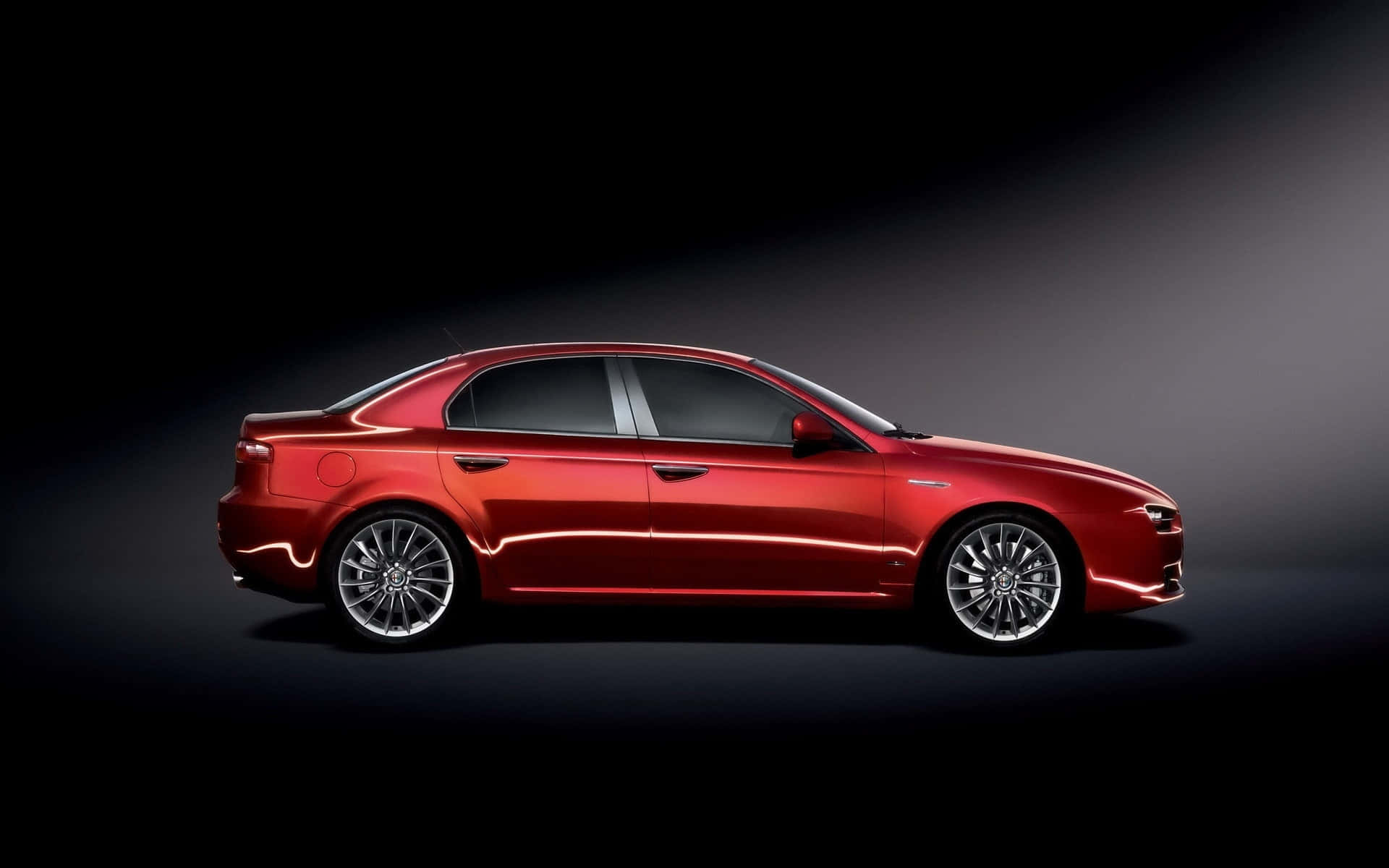Alfa Romeo 159, red, aerodynamic profile, Full HD Desktop Wallpaper
