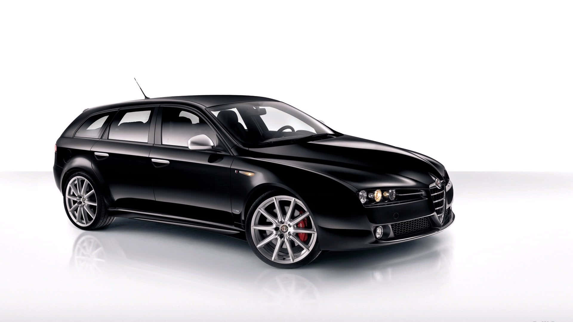 Alfa Romeo 159, black, station wagon, Full HD Desktop Wallpaper