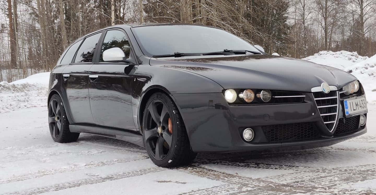 Alfa Romeo 159, black, station wagon, HD Desktop Wallpaper