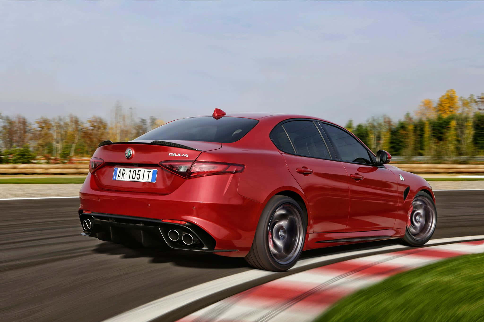 Alfa Romeo Giulia, 2048 x 1365, vibrant red, Full HD Desktop Wallpaper