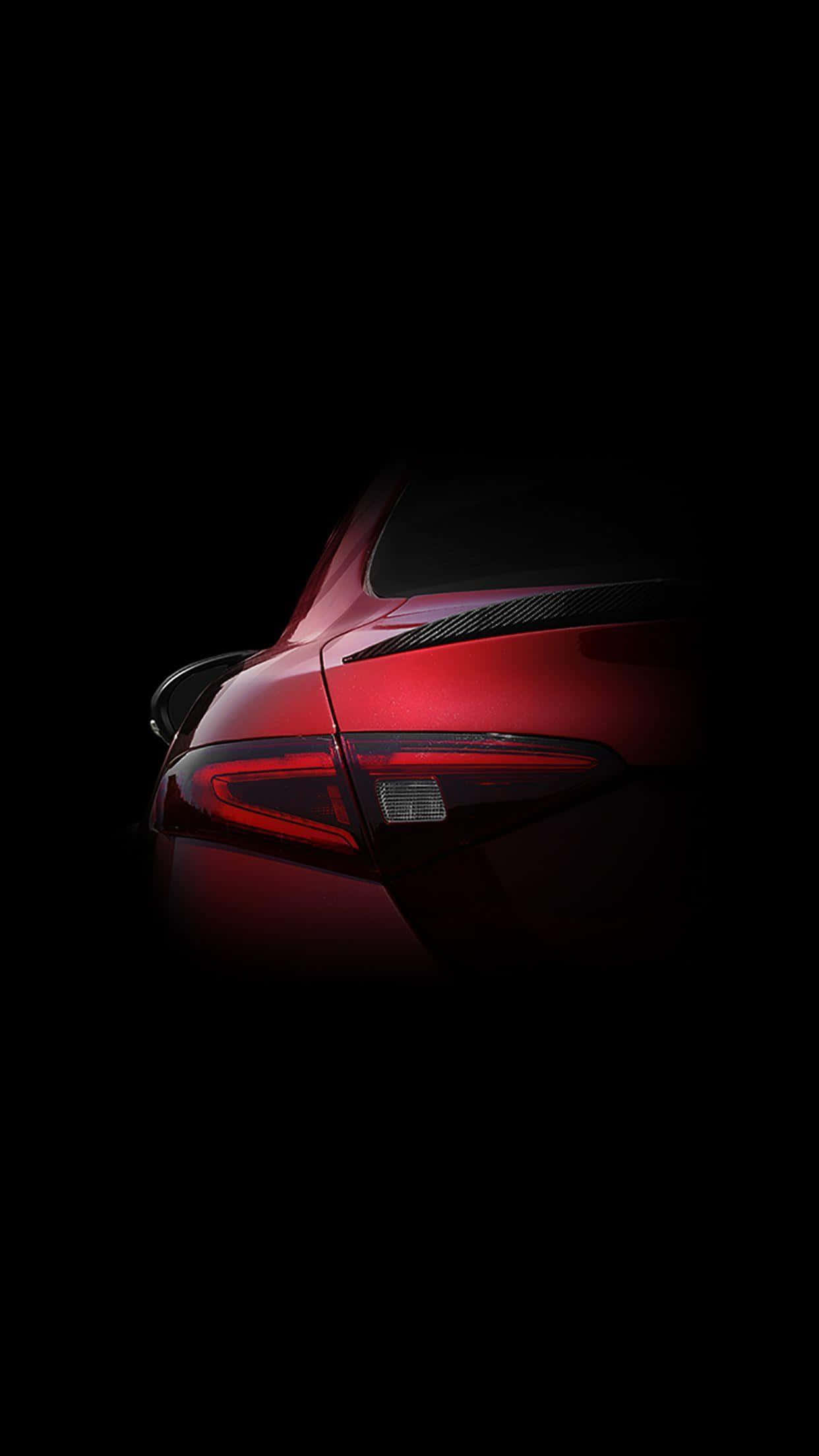 Alfa Romeo Giulia, red, taillights, Full HD Phone Wallpaper