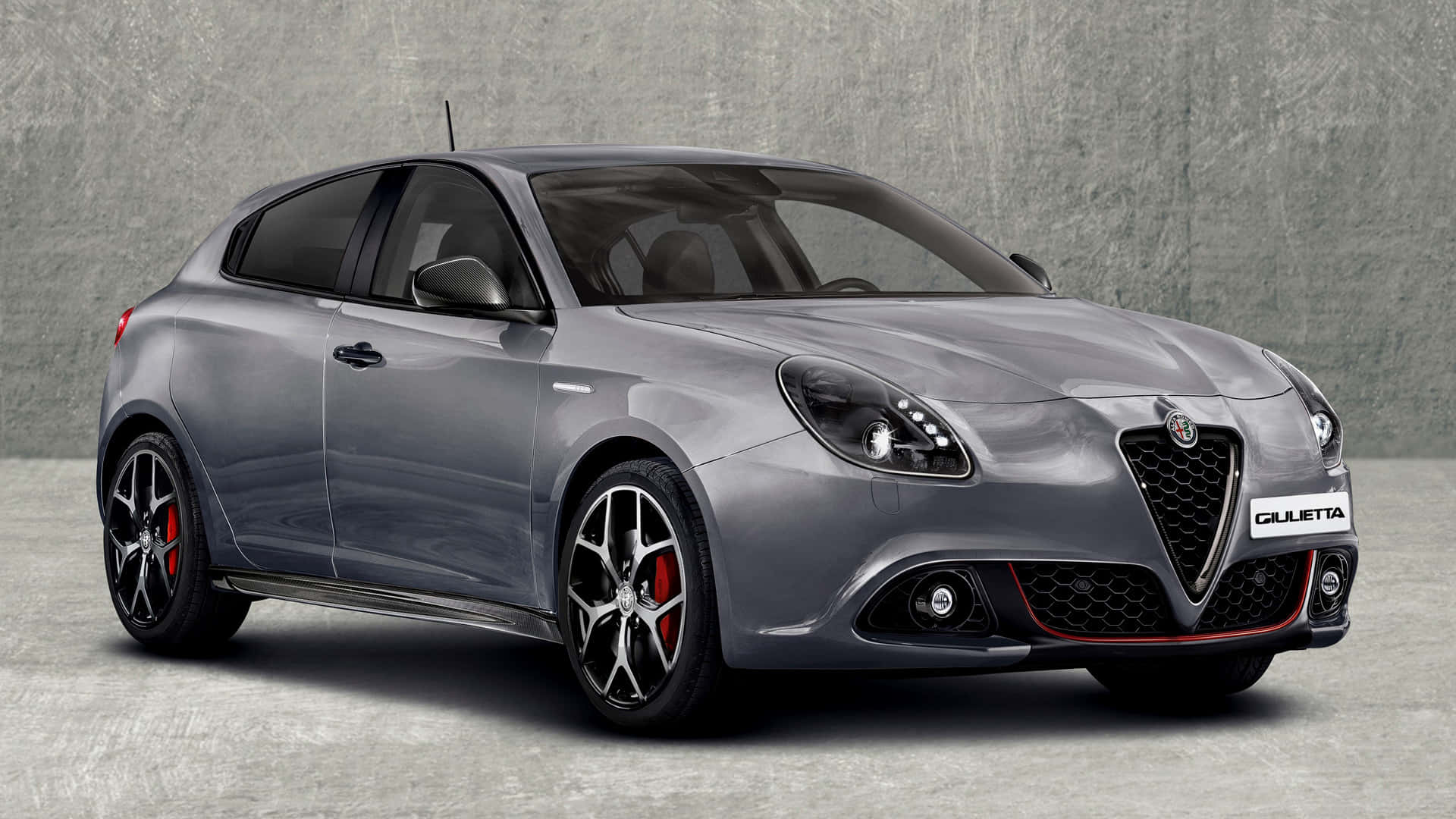 Alfa Romeo Giulietta, silver, red brake calipers, Full HD Desktop Wallpaper