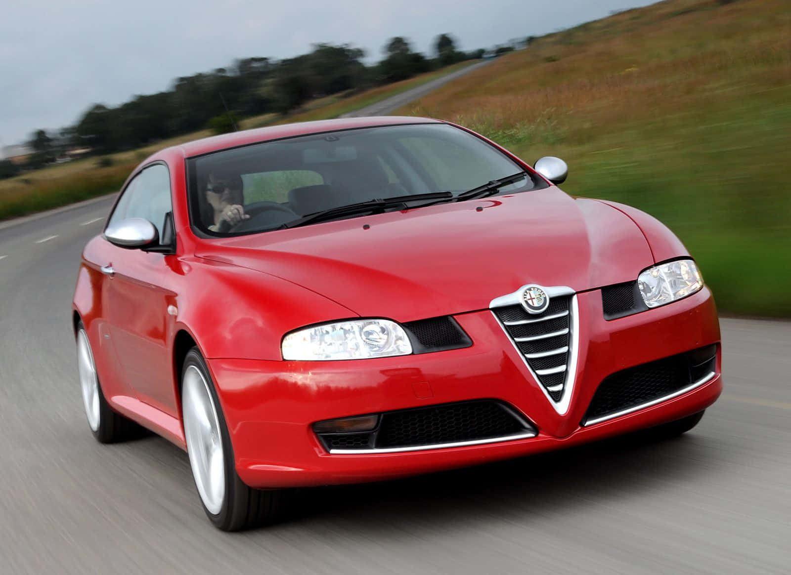 Alfa Romeo GT, 1600, vibrant red, HD Desktop Wallpaper
