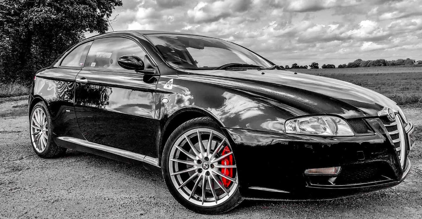 Alfa Romeo GT, black, red brake calipers, HD Desktop Wallpaper