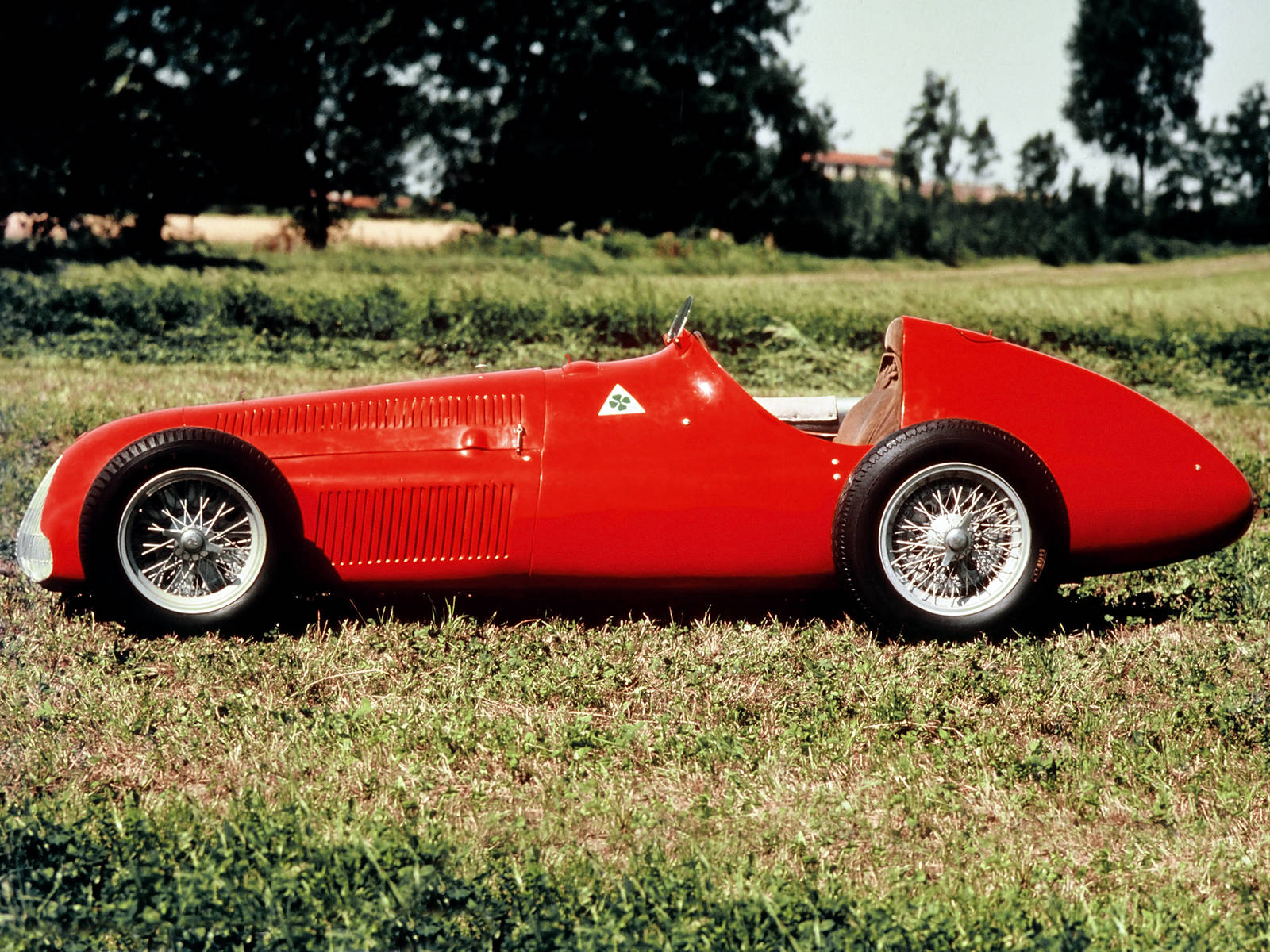 Alfa Romeo, vintage race car, wire-spoke wheels, HD Desktop Wallpaper