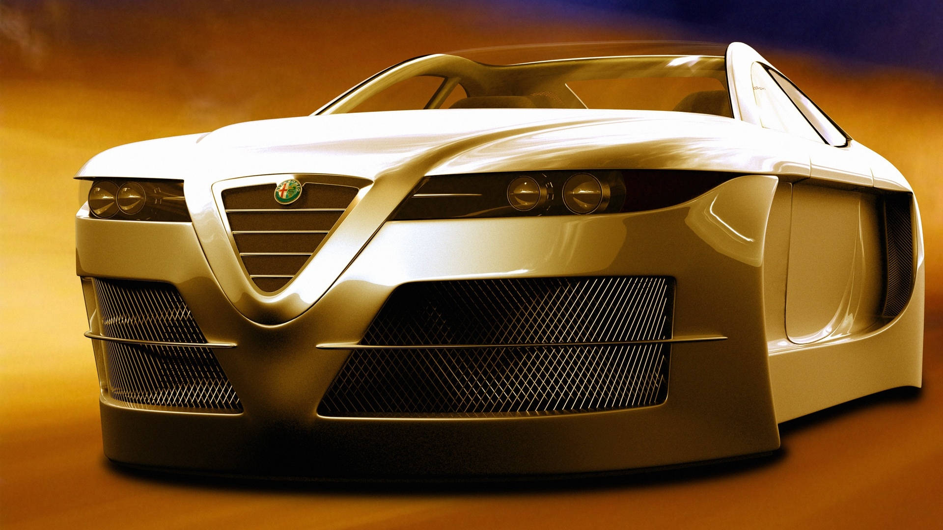 Alfa Romeo, iPhone, gold, Full HD Desktop Wallpaper