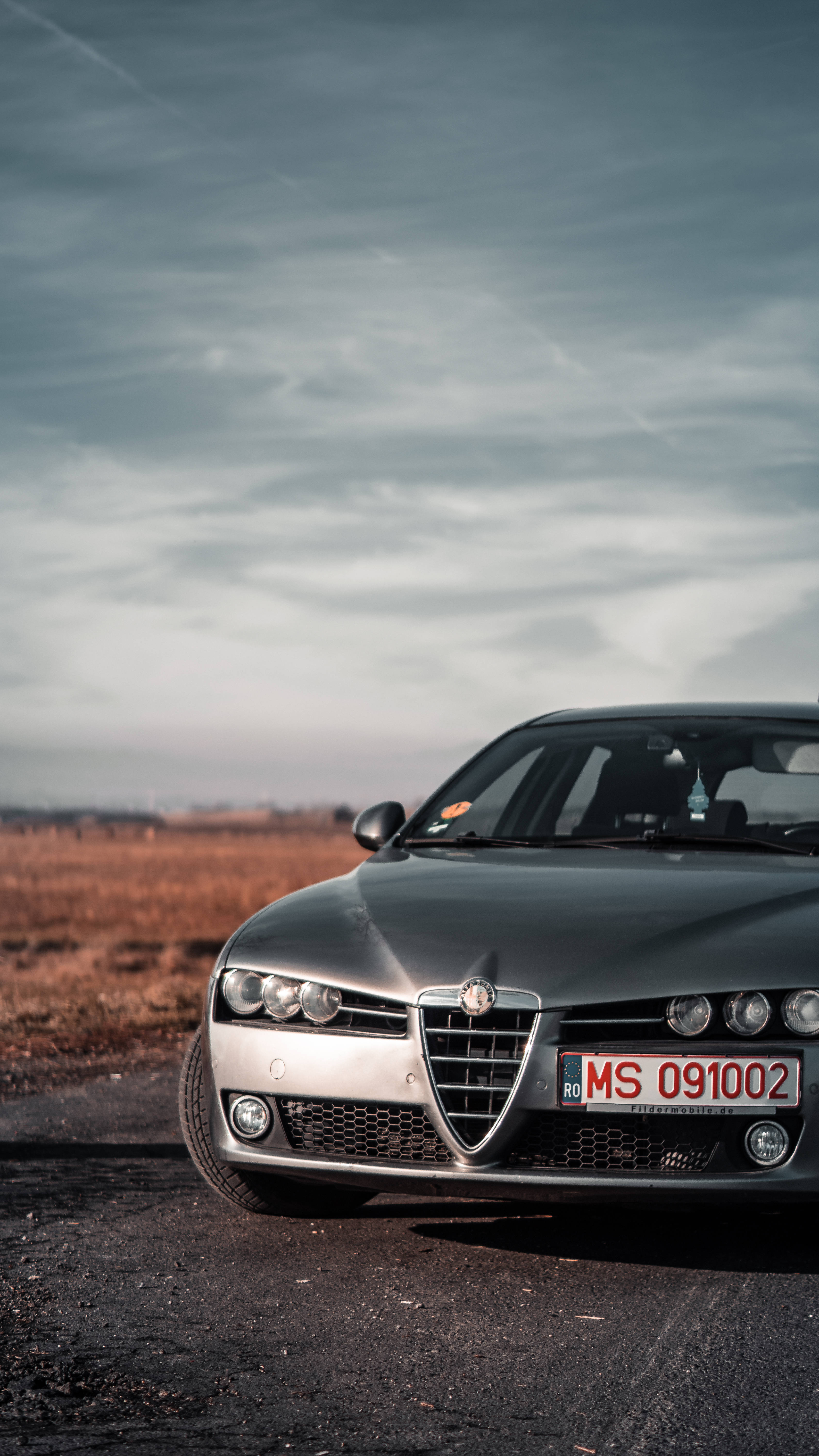 Alfa Romeo, silver, sports car, 5K Phone Wallpaper