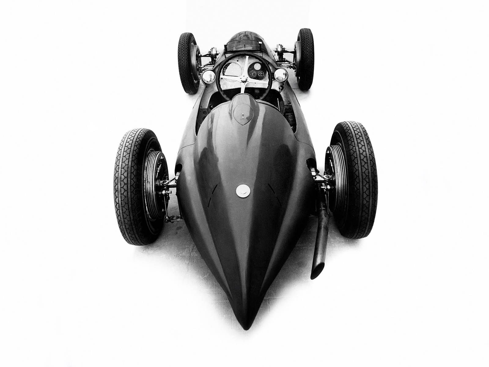 Alfa Romeo, vintage race car, monochrome, HD Desktop Wallpaper