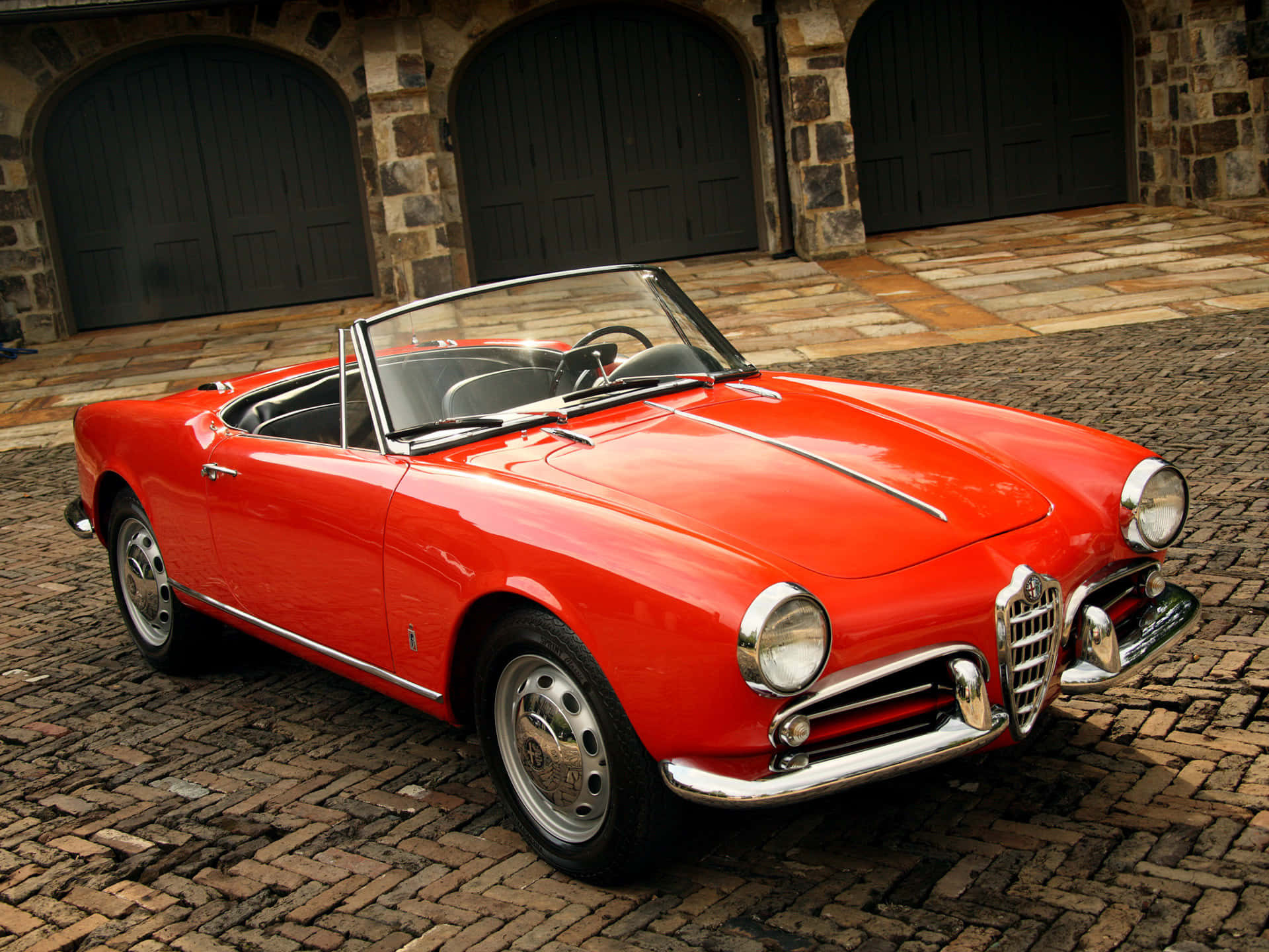 Alfa Romeo Spider, 1920x1440, vibrant red, Full HD Desktop Wallpaper