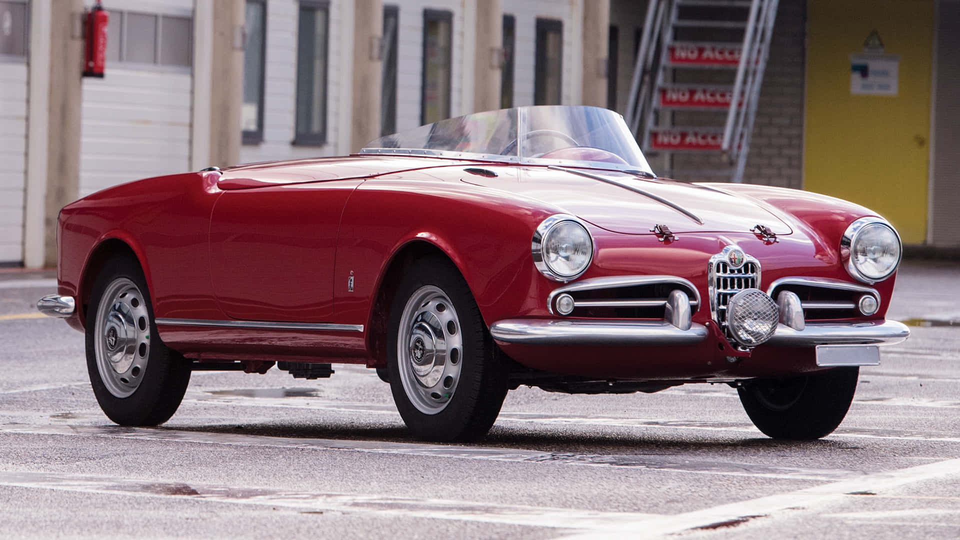 Alfa Romeo Spider, vibrant red, glossy red, Full HD Desktop Wallpaper