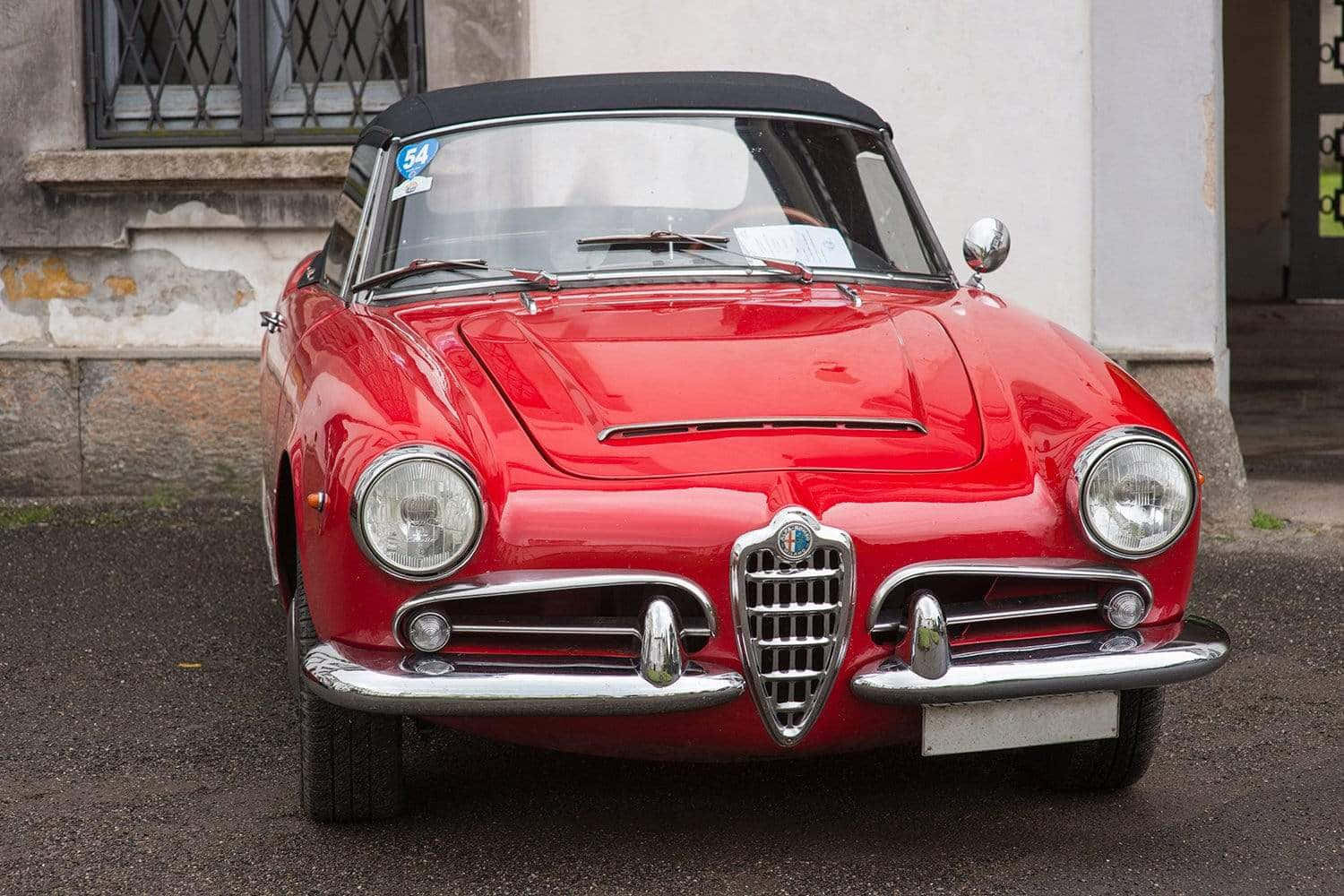 Alfa Romeo Spider, 1500, glossy red, HD Desktop Wallpaper