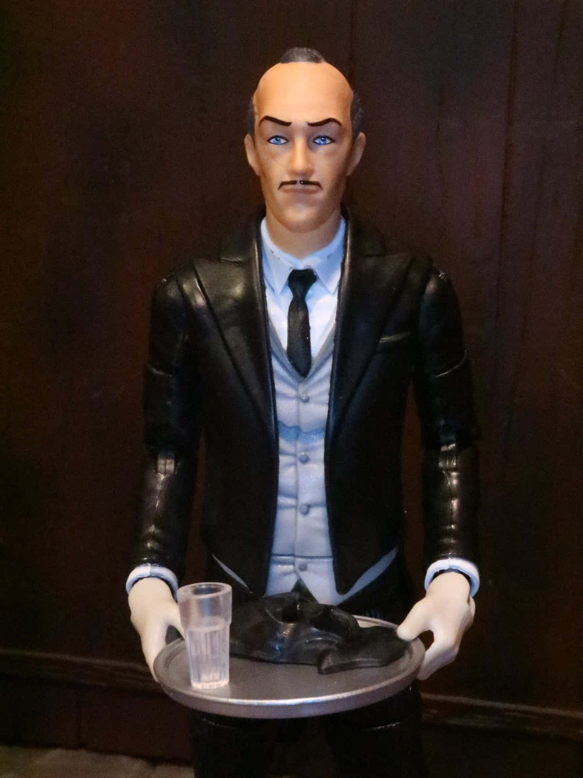 Alfred Pennyworth, bald man, blue eyes, HD Phone Wallpaper