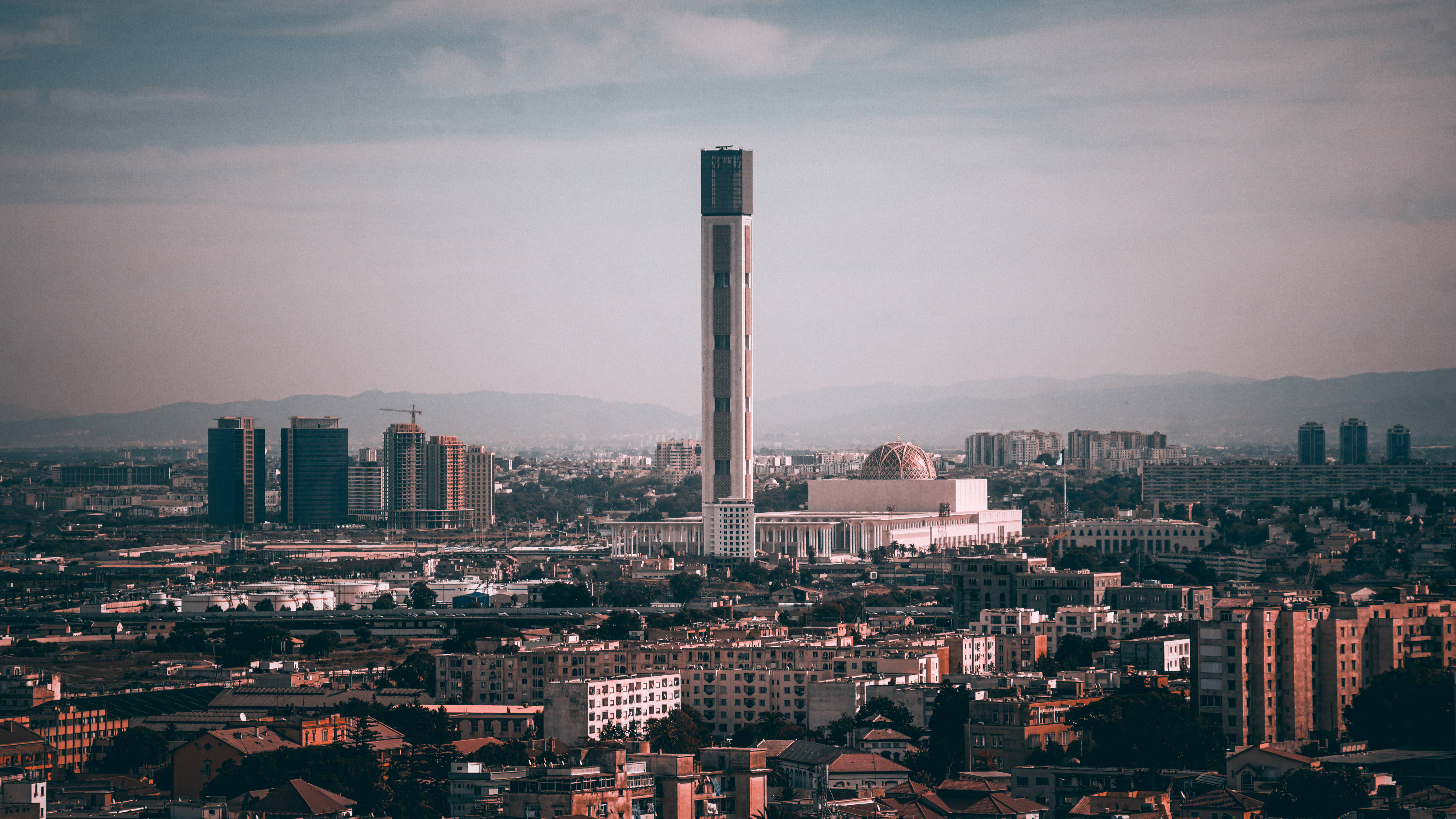 Algeria, high rise city building, modern tower, 5K Desktop Wallpaper