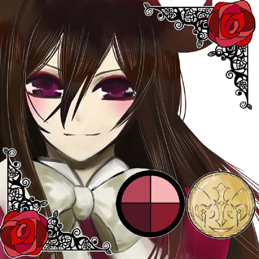 Alice Baskerville, dark hair, purple eyes, SD Desktop Wallpaper