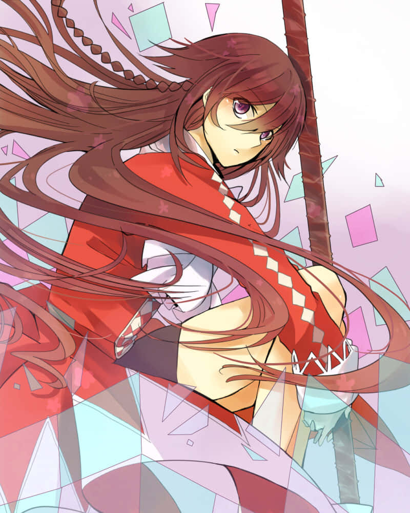 Alice Baskerville, wonder, shattered geometric background, SD Phone Wallpaper