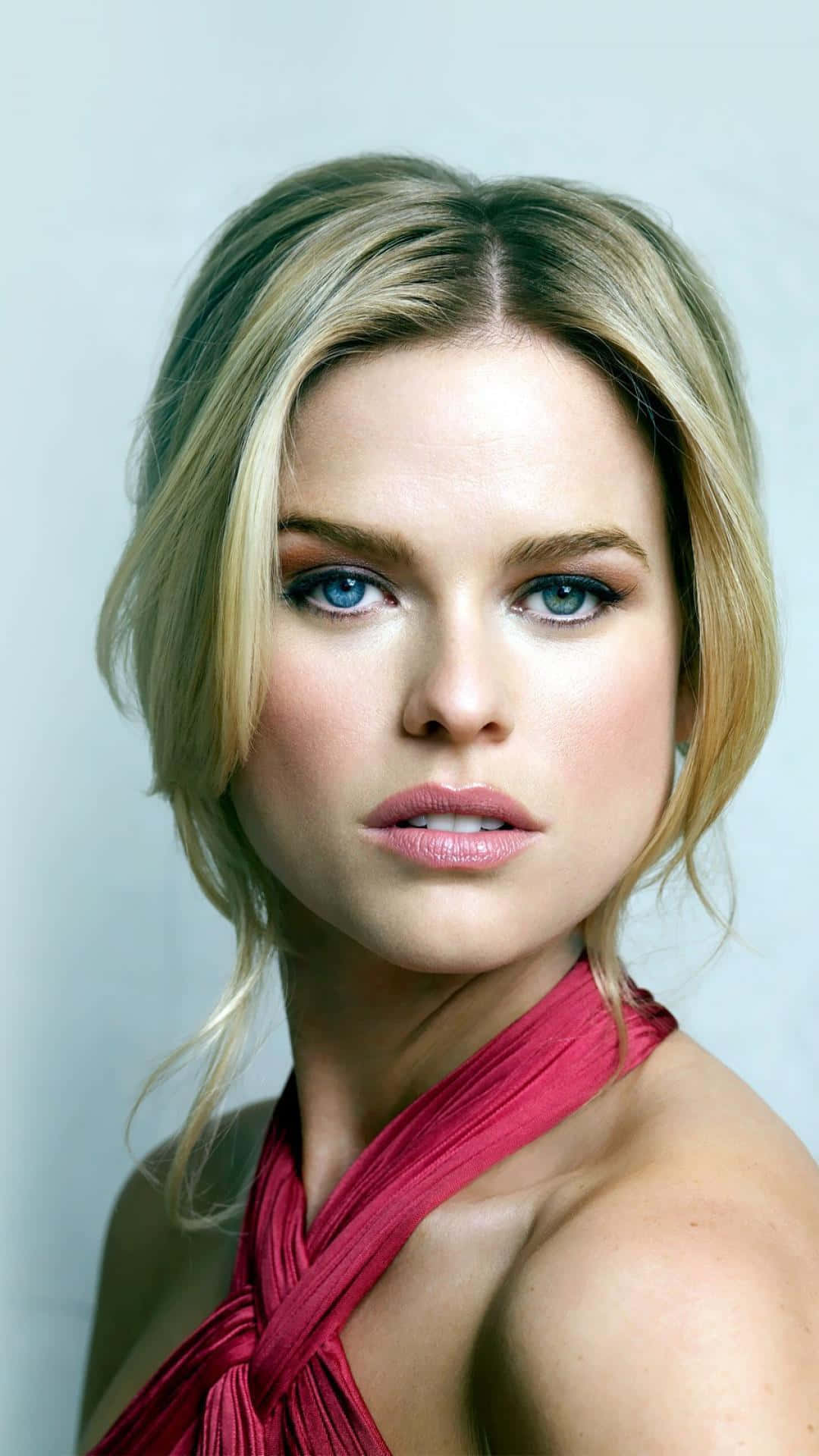 Alice Eve, blonde woman, piercing blue eyes, Full HD Phone Wallpaper