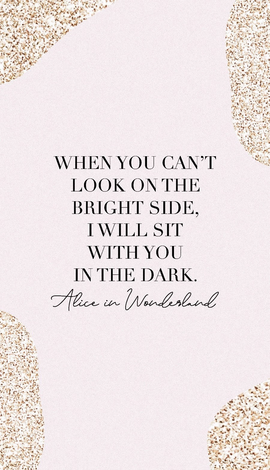 Alice in Wonderland, pink, gold glitter, HD Phone Wallpaper