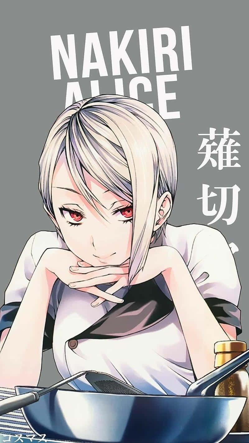 Alice Nakiri, blonde anime chef, red eyes, HD Phone Wallpaper