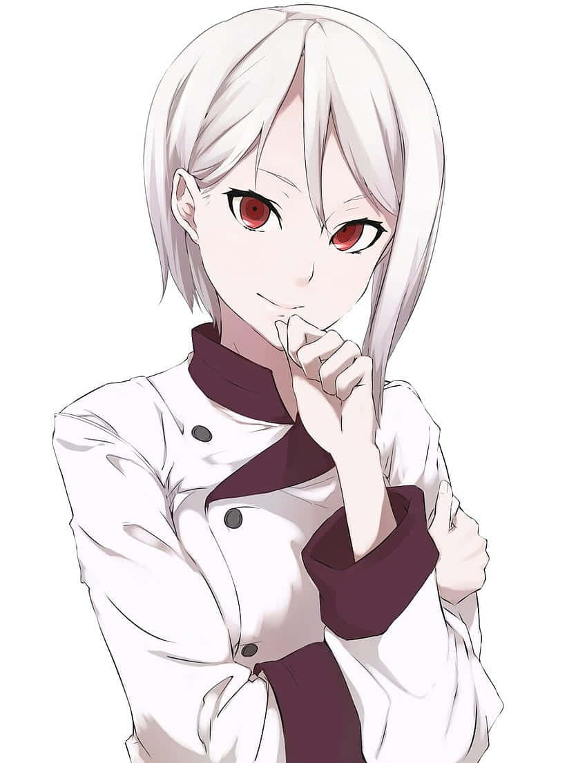 Alice Nakiri, anime chef, silver hair, SD Phone Wallpaper