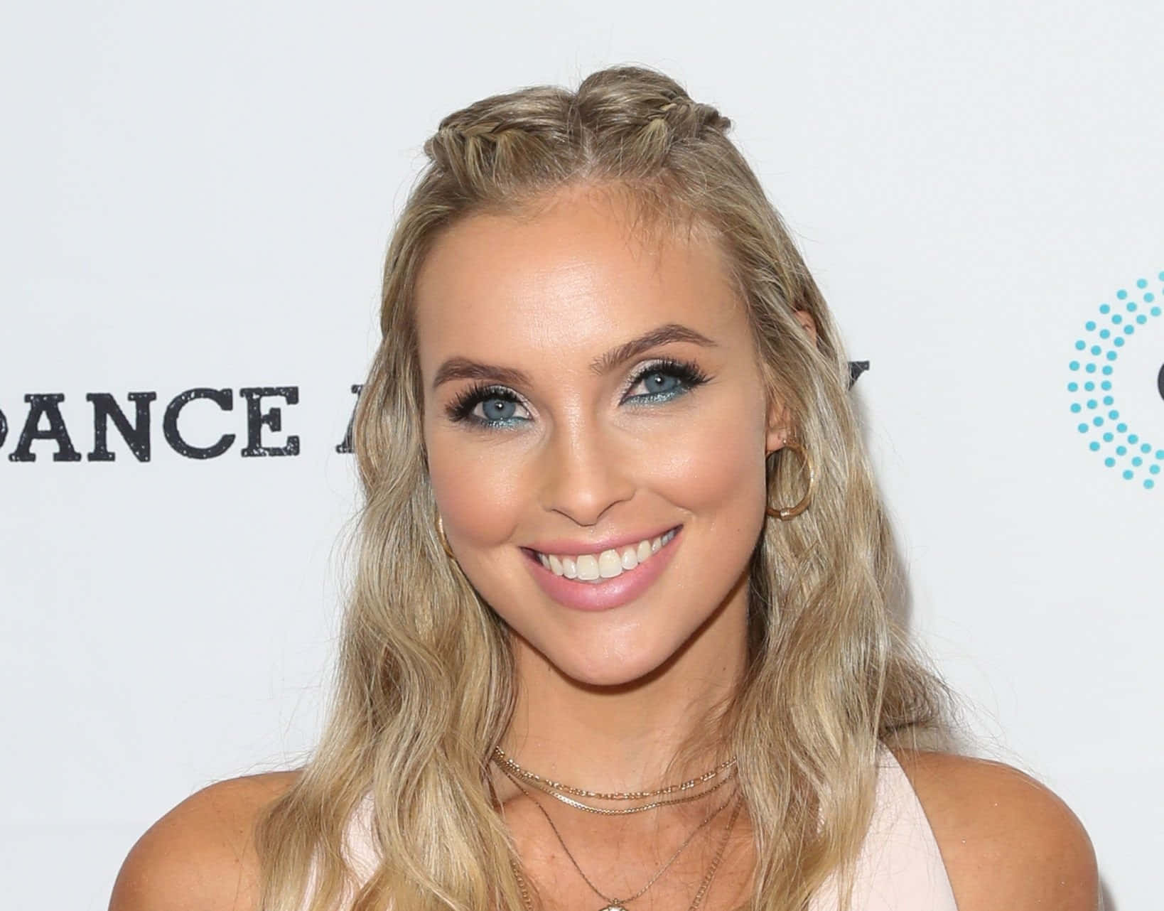 Alicia Banit, blonde woman, braided hair, HD Desktop Wallpaper