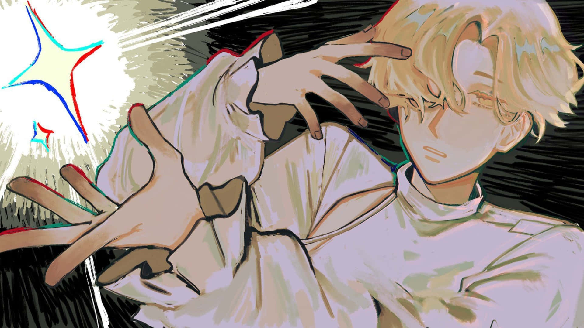 Alien Stage, psychic powers, blonde anime character, Full HD Desktop Wallpaper