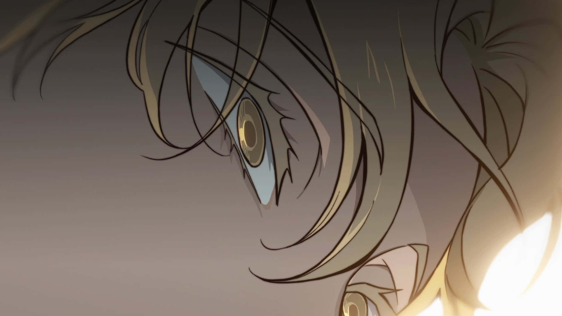 Alien Stage, golden iris, blue sclera, Full HD Desktop Wallpaper