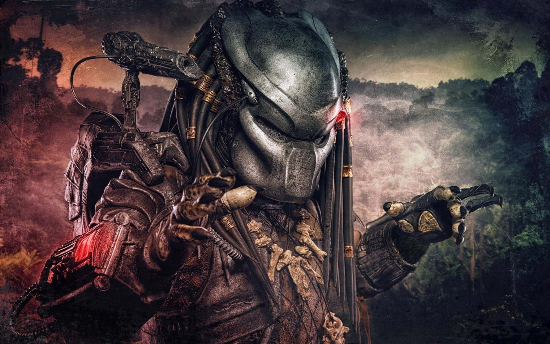 Alien Vs Predator, Predator warrior, dark armor, Full HD Desktop Wallpaper
