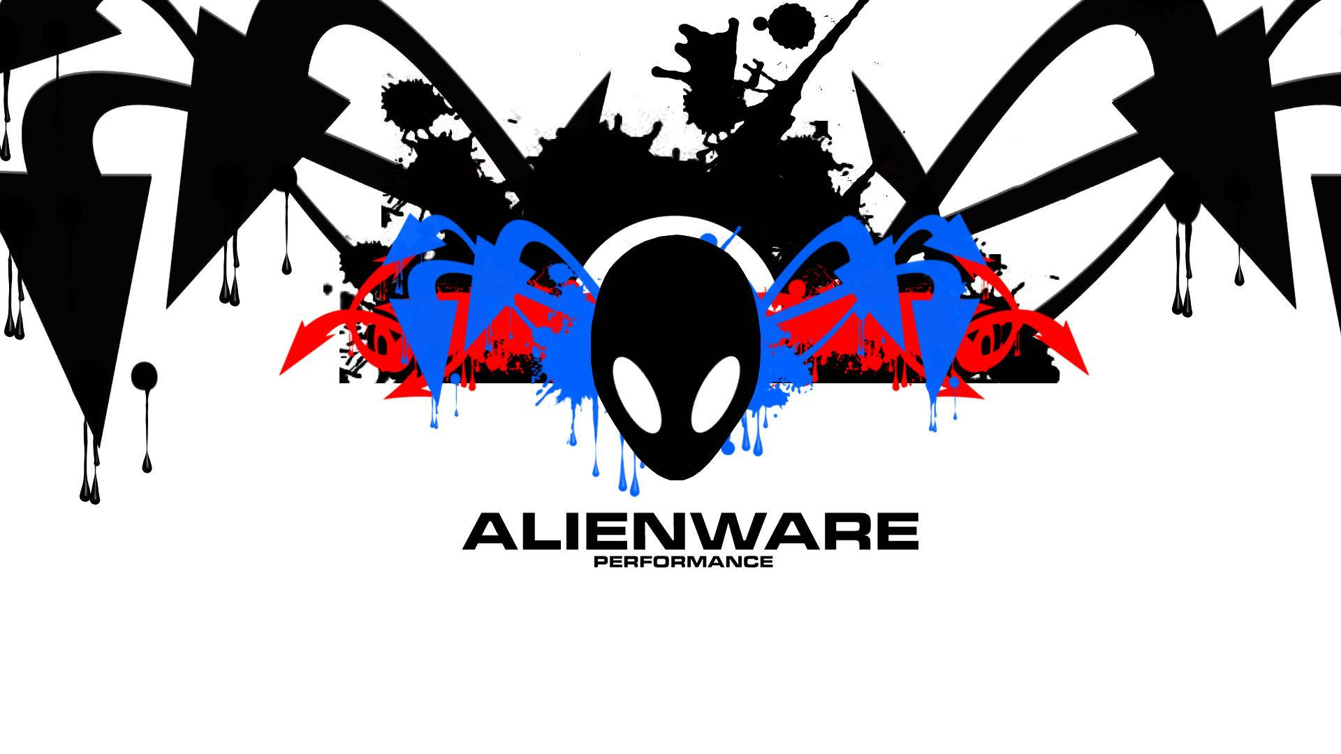 Alienware, Alienware logo, black alien head, Full HD Desktop Wallpaper