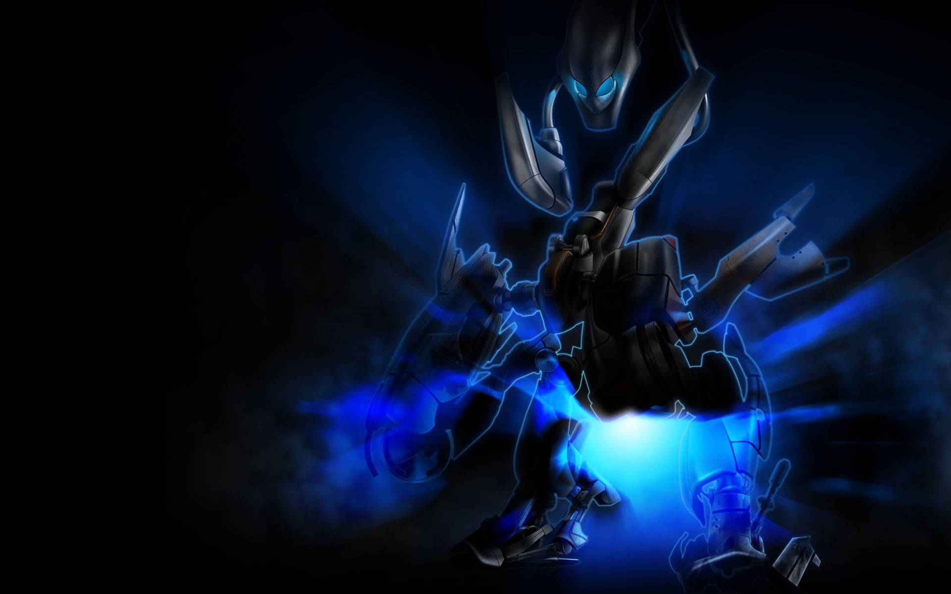 Alienware, Ultra High Definition Gaming Experience, glowing blue eyes, Full HD Desktop Wallpaper