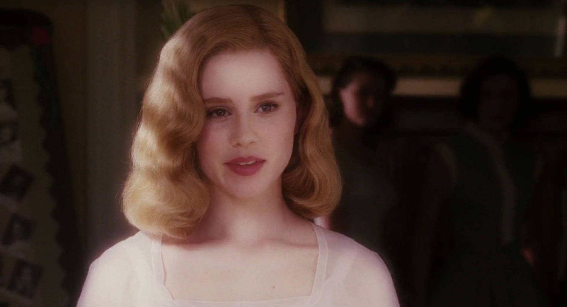 Alison Lohman, golden waves, white top, Full HD Desktop Wallpaper
