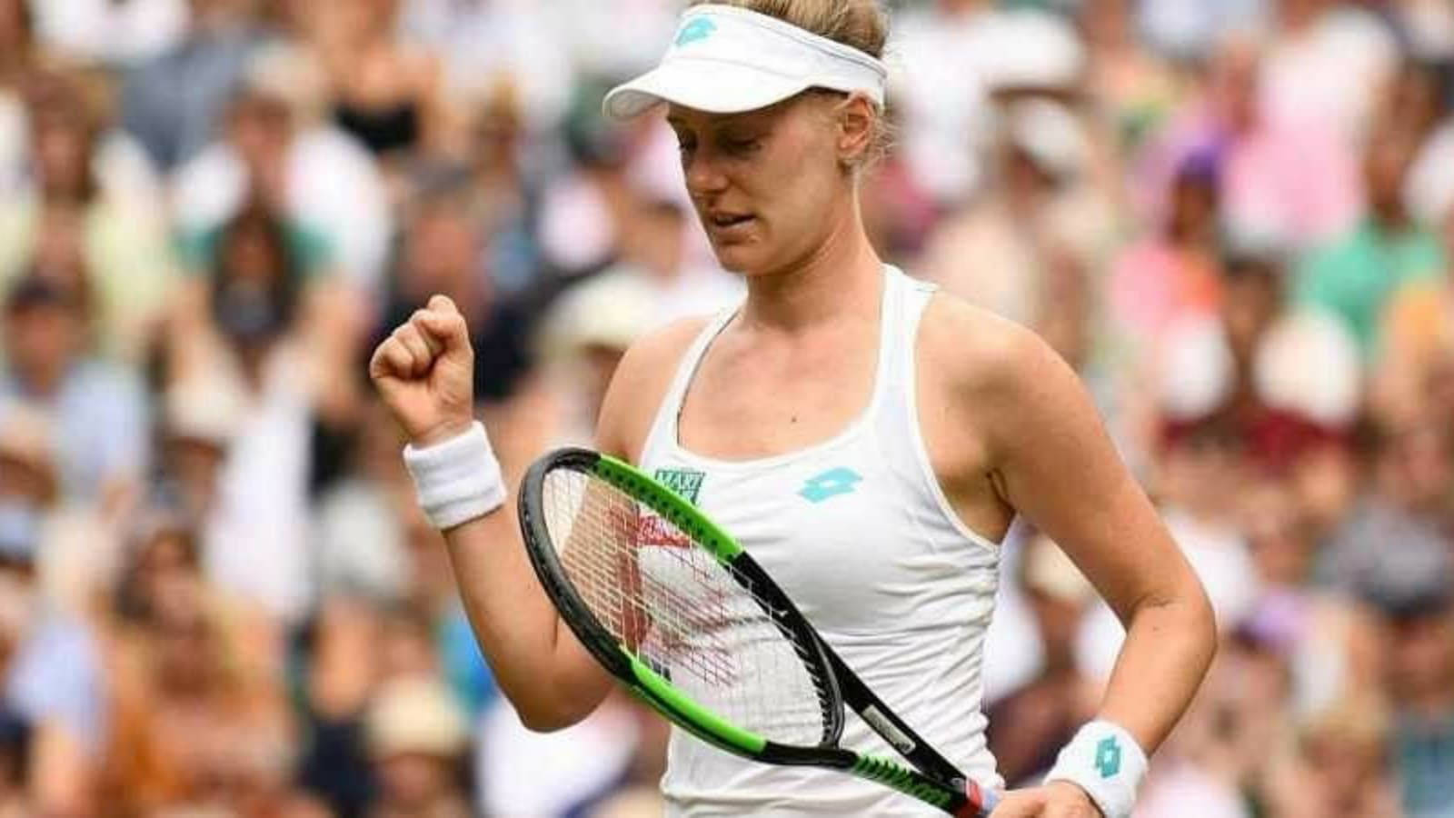 Alison Riske-Amritraj, white gear, green and black racket, HD Desktop Wallpaper
