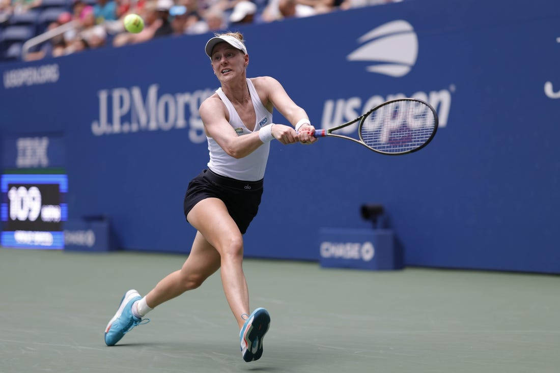 Alison Riske-Amritraj, tennis player, forehand, SD Desktop Wallpaper
