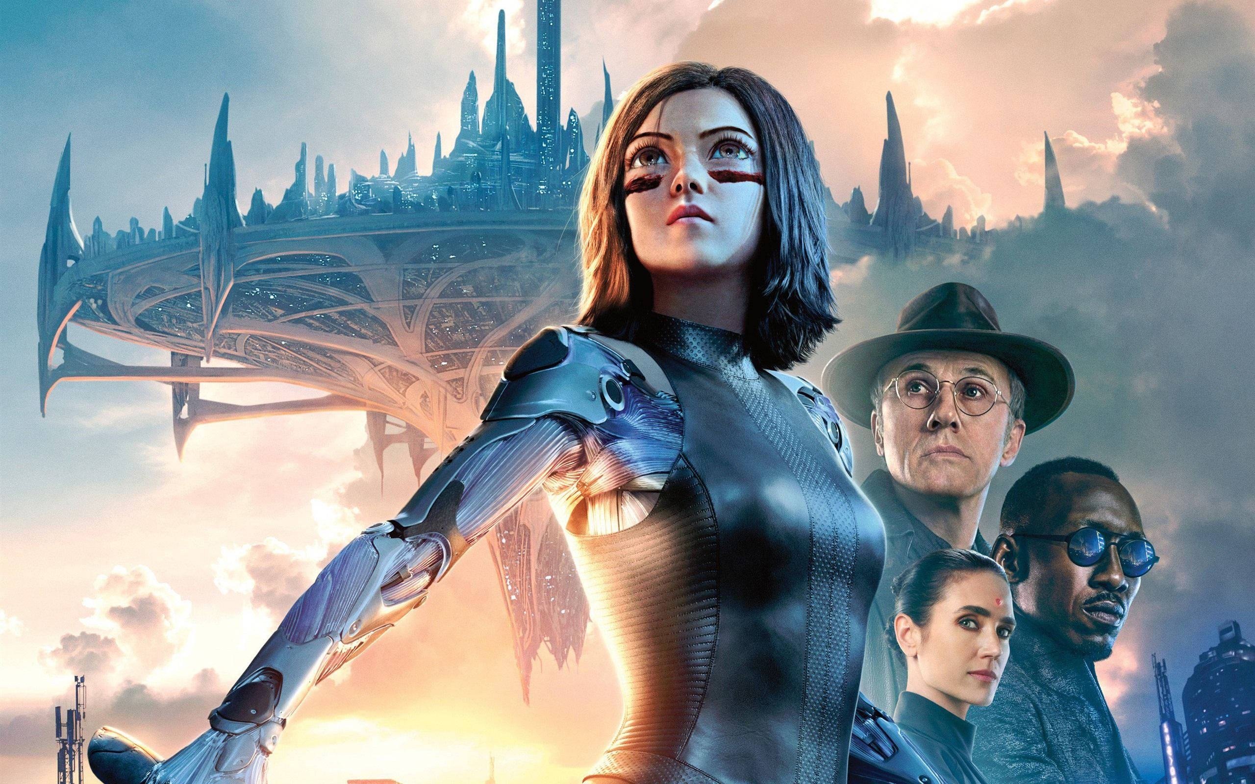 Alita: Battle Angel, 2019, cybernetic arm, 2K Desktop Wallpaper
