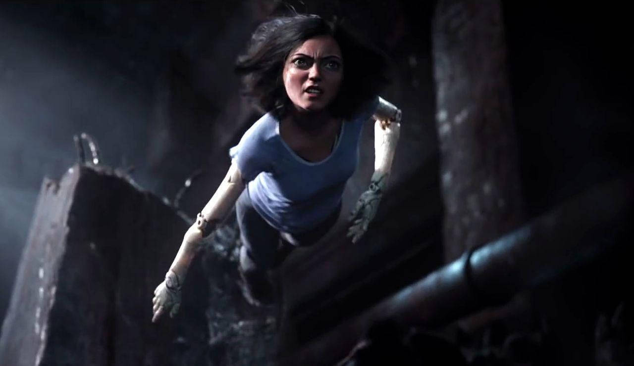 Alita Battle Angel, prosthetic limbs, dark ruined environment, HD Desktop Wallpaper