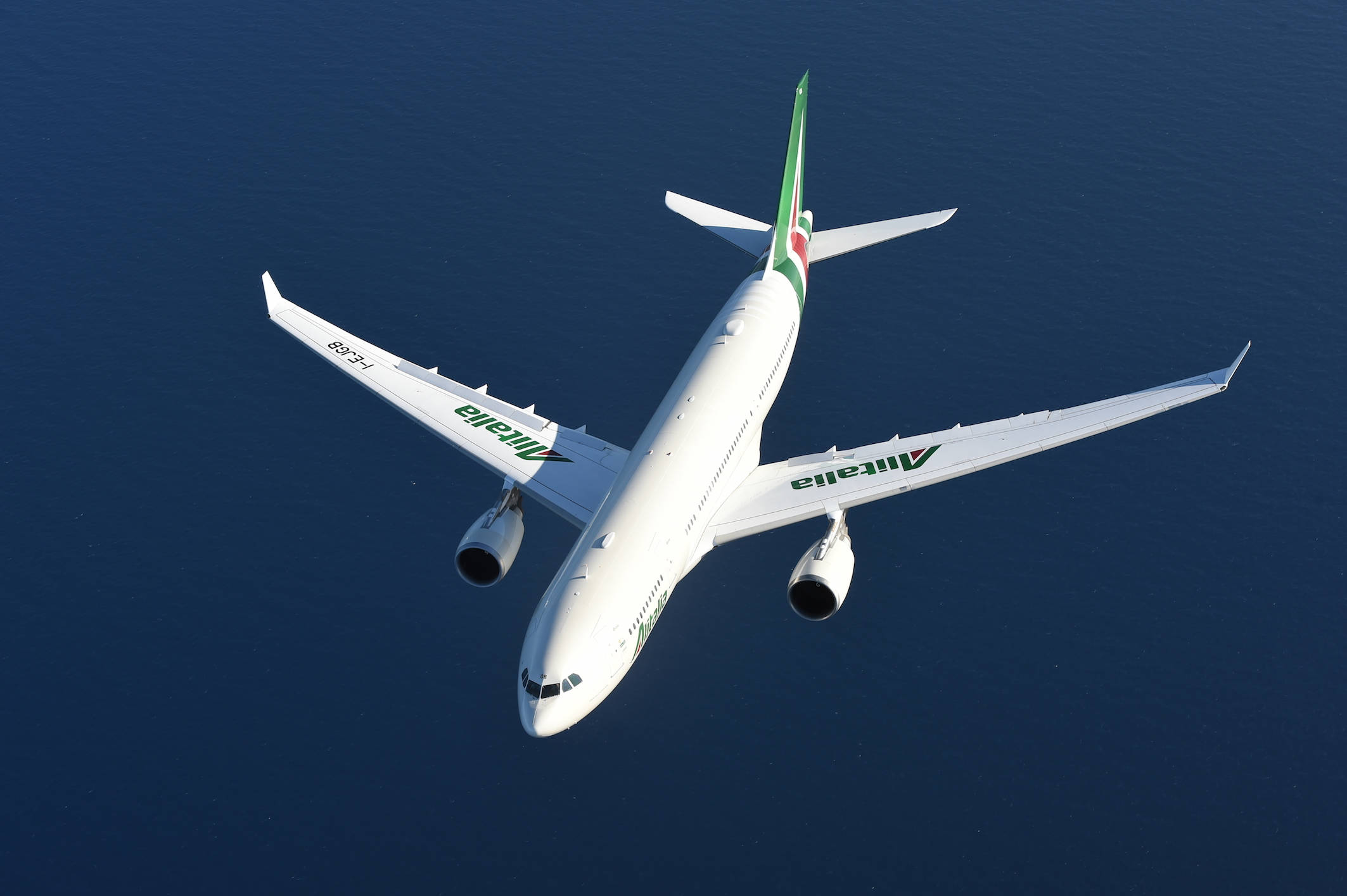 Alitalia, white, airplane, Full HD Desktop Wallpaper