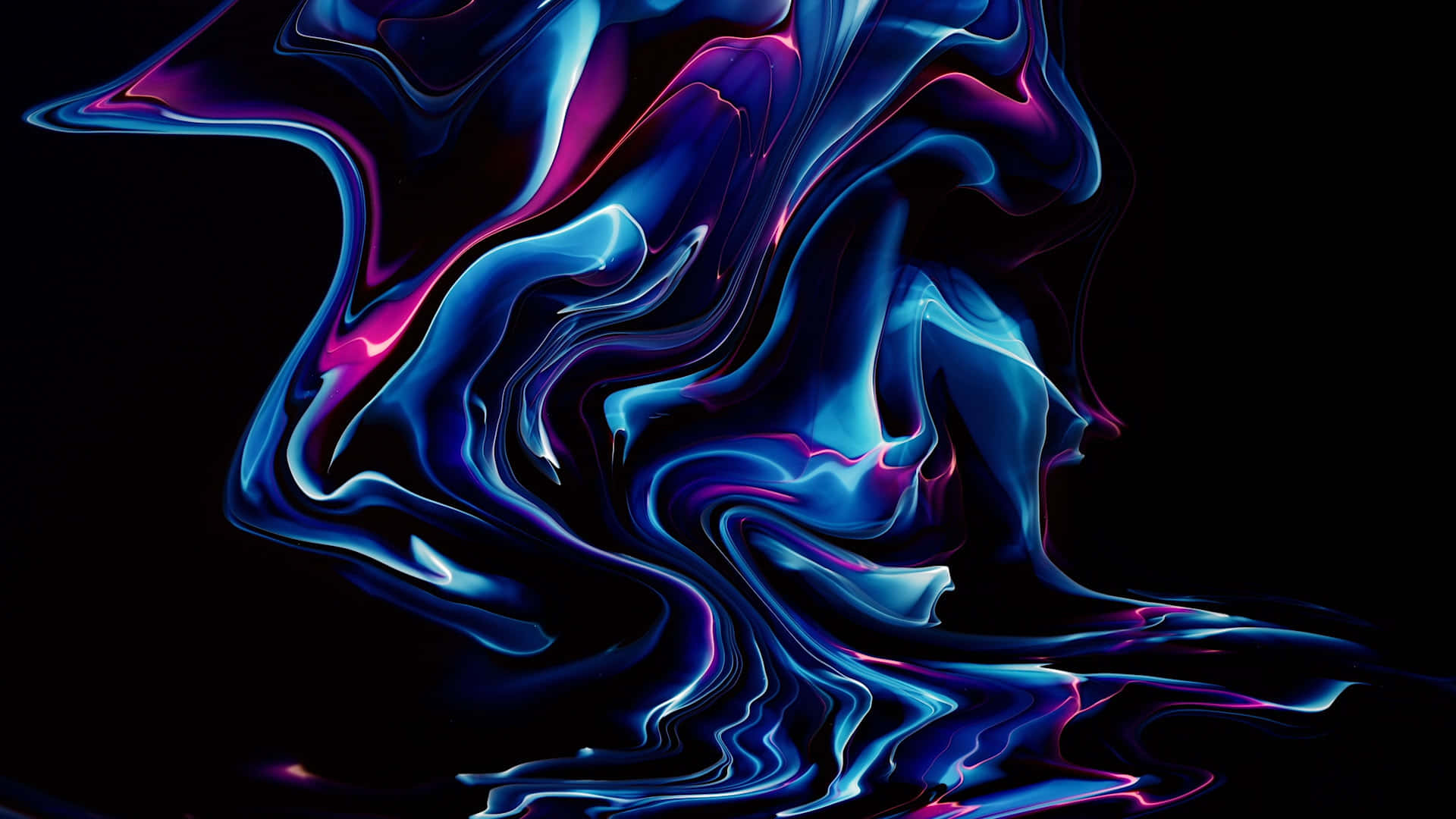 fluid splatter, vibrant blue, magenta liquid, Full HD Desktop Wallpaper