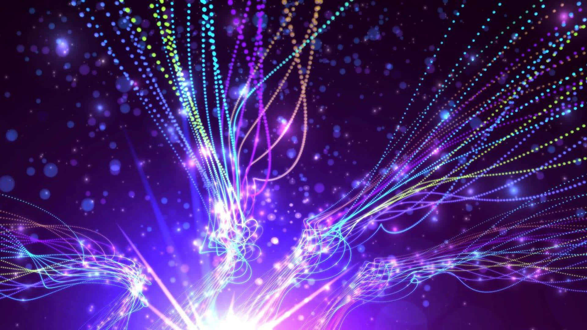 purple aesthetic, neon light trails, radiant core, Full HD Desktop Wallpaper
