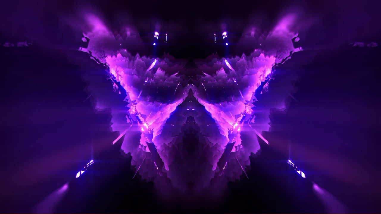 Alive, purple smoke, mirror, HD Desktop Wallpaper
