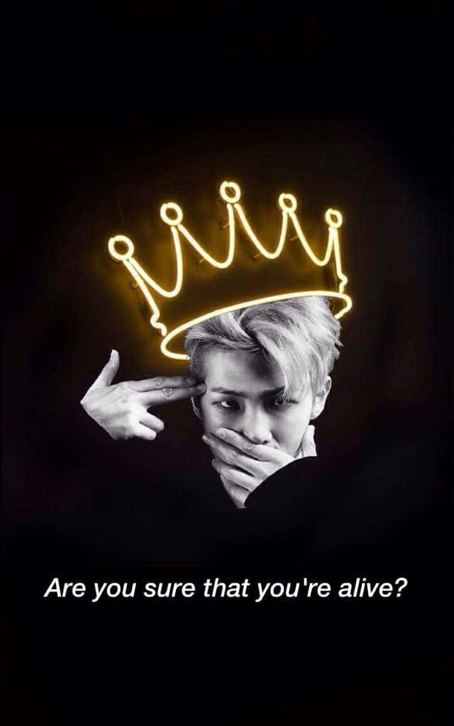 Sure Alive, neon crown, glowing, SD Phone Wallpaper