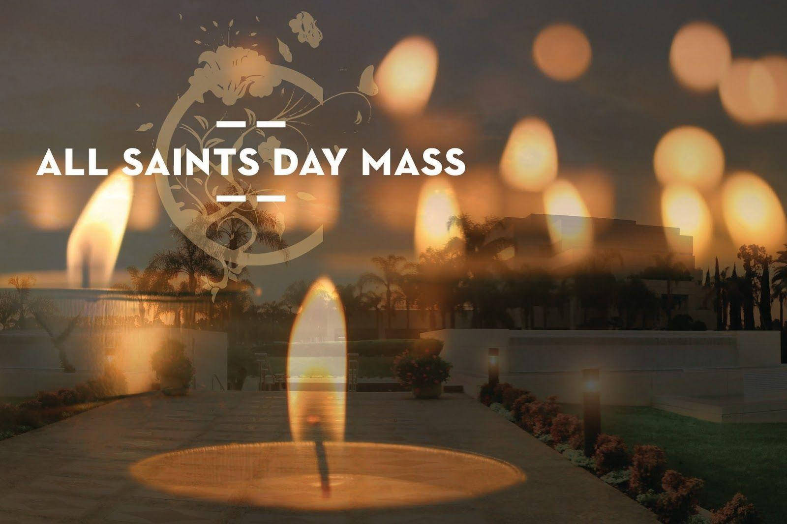 All Saints Day, twilight, glowing candles, HD Desktop Wallpaper