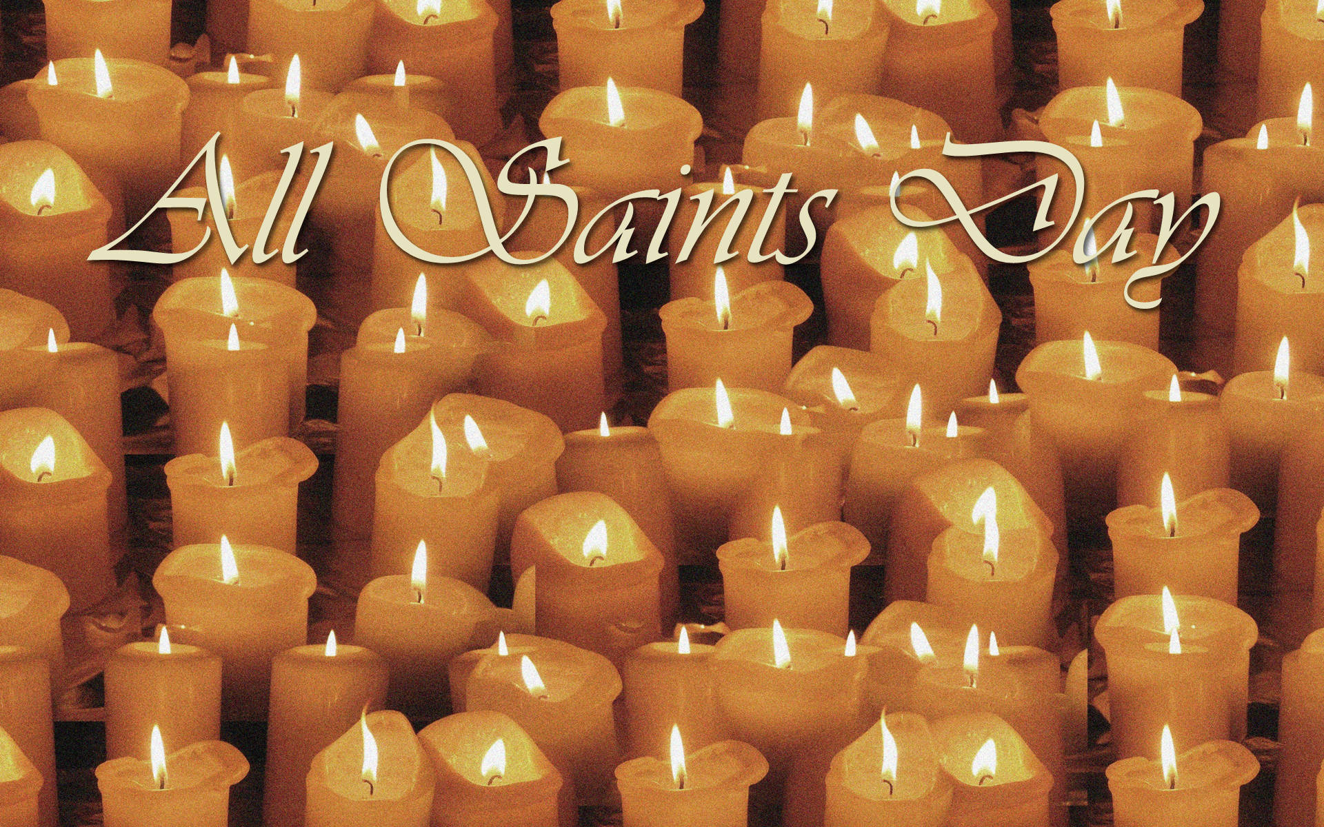 All Saints Day, white candles, warm glow, Full HD Desktop Wallpaper