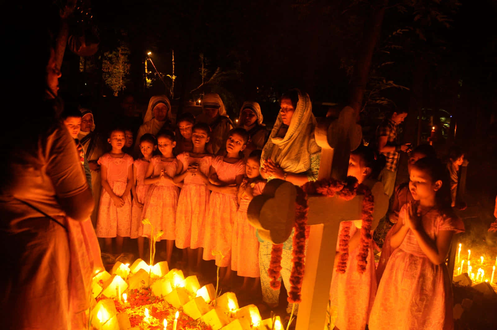 All Souls' Day, nighttime, children, HD Desktop Wallpaper