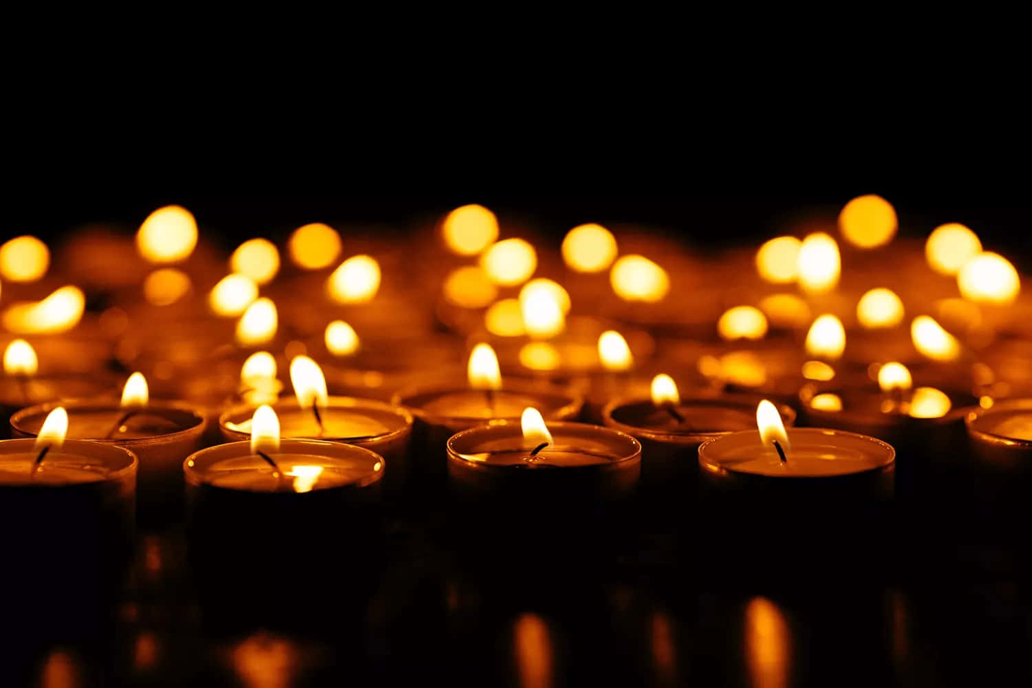 All Souls Day, candlelight vigil, tea lights, HD Desktop Wallpaper