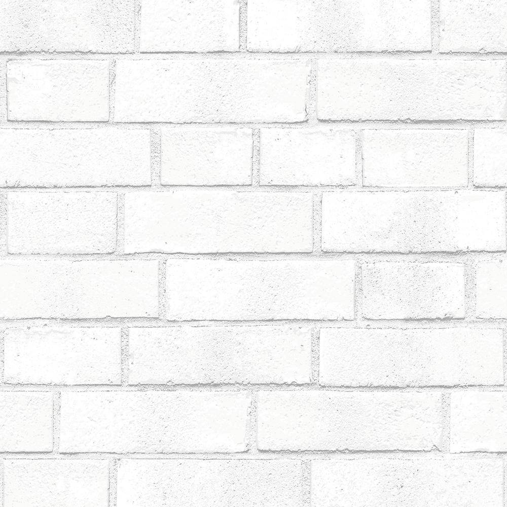 all white, brick wall, white, SD Desktop Wallpaper