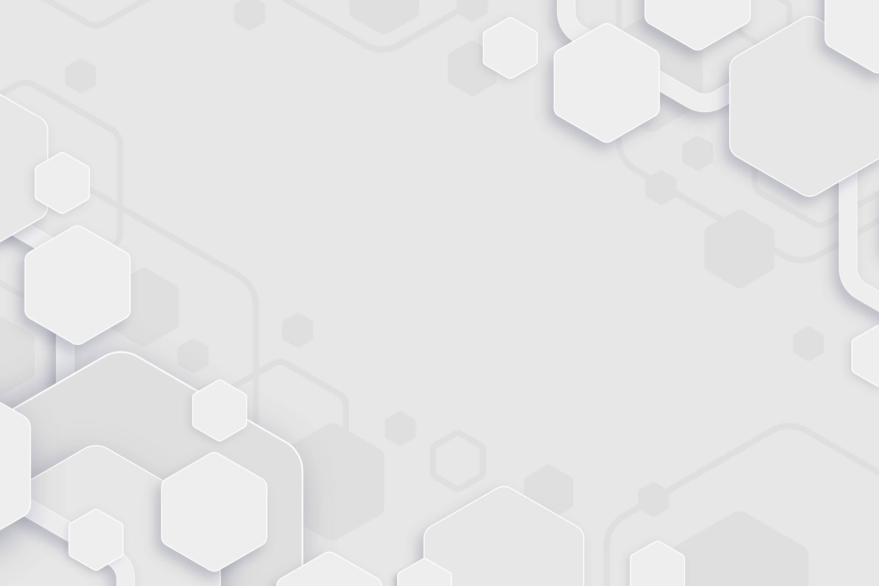 All White, hexagon, white, 2K Desktop Wallpaper