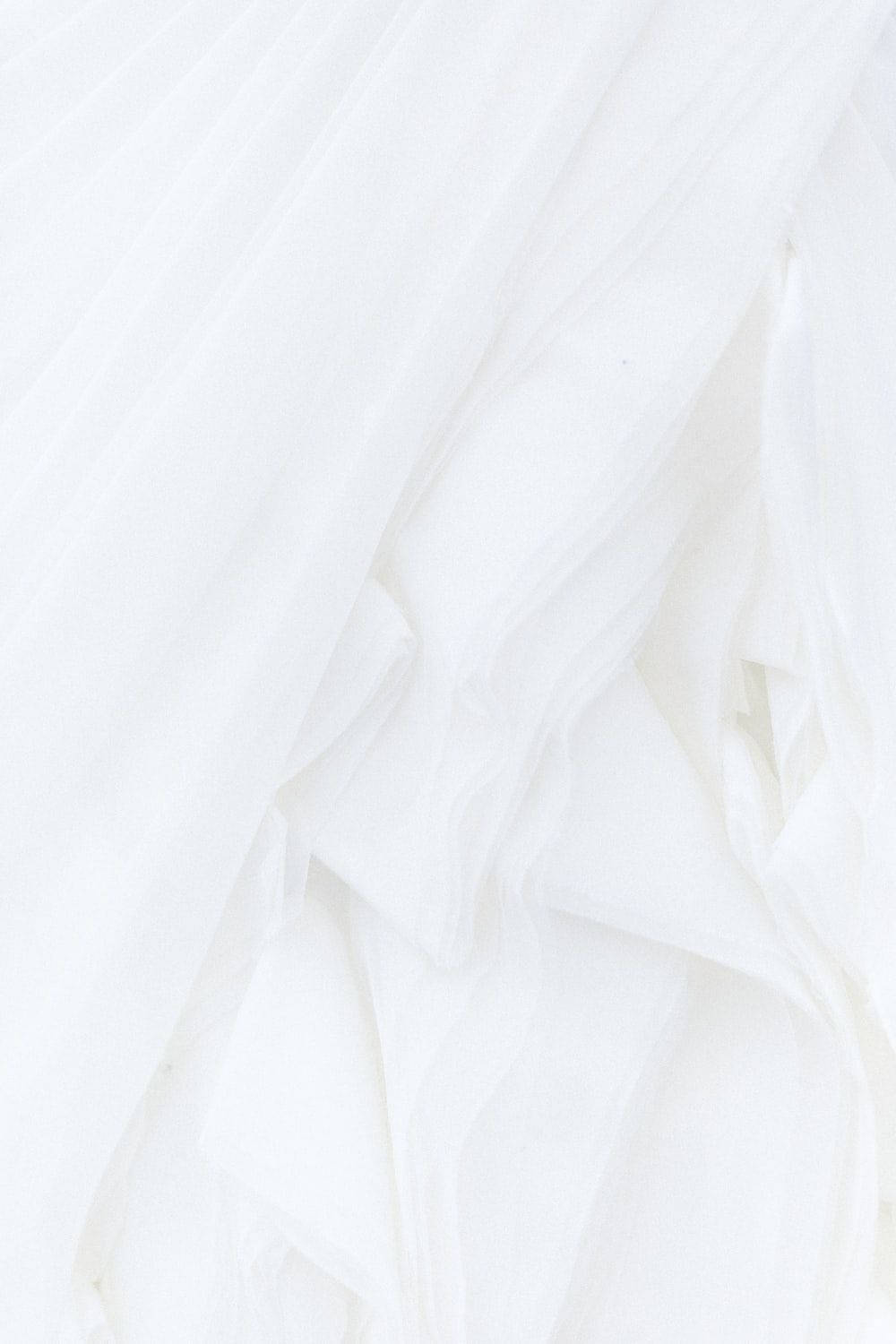 All White, fabric, uneven folds, HD Phone Wallpaper