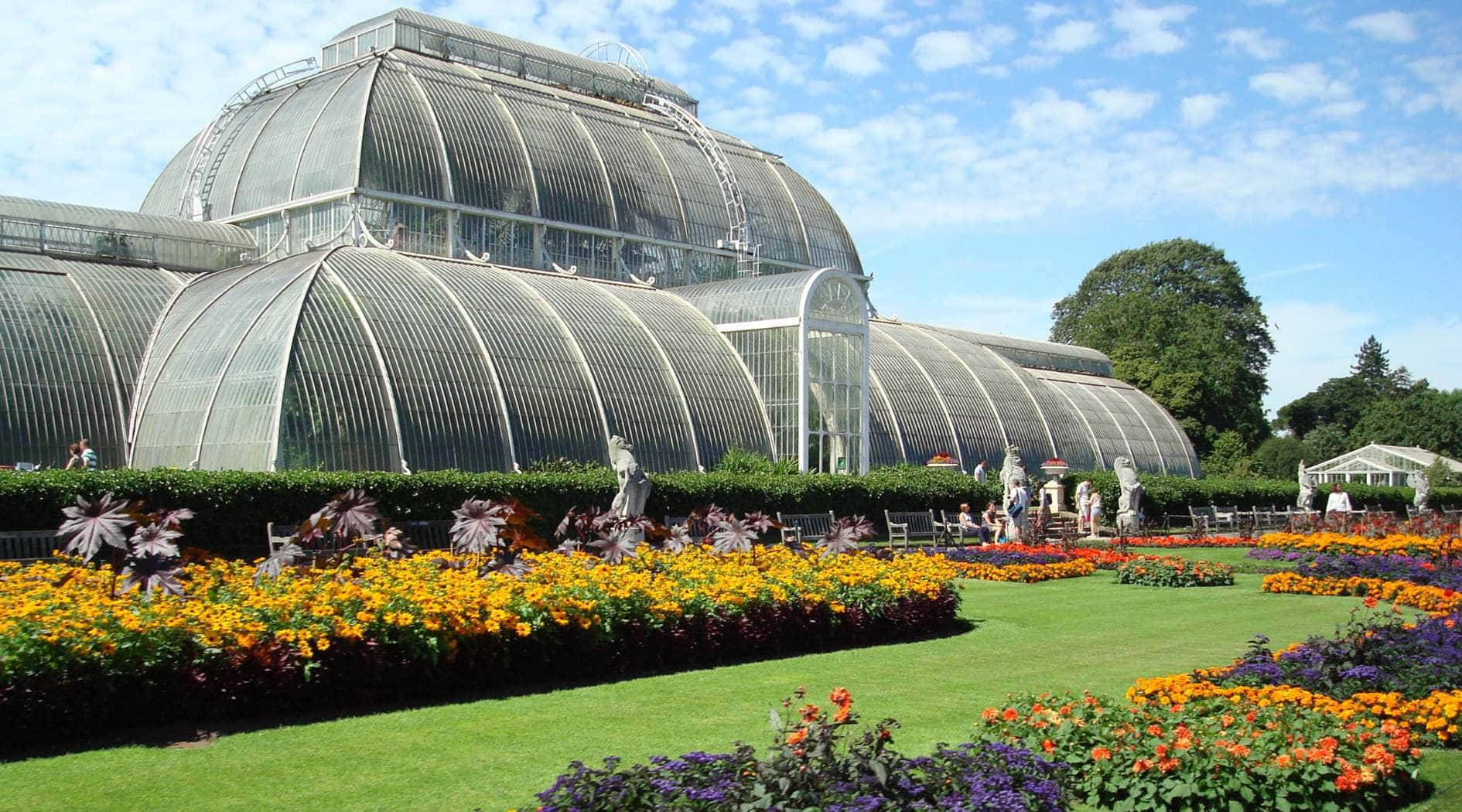 Allan Gardens Conservatory, glass greenhouse, arched domes, HD Desktop Wallpaper