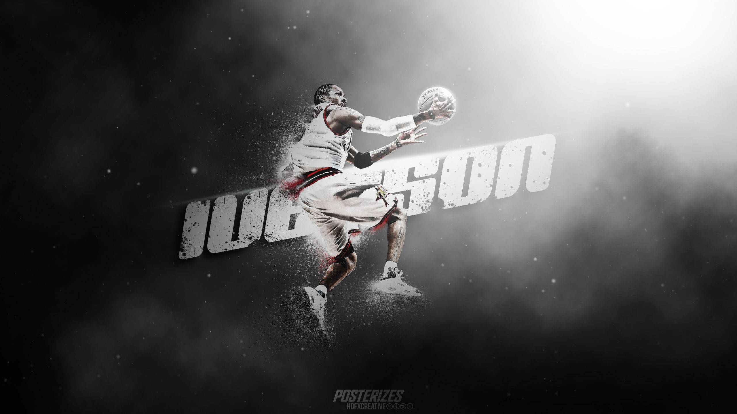 Allen Iverson, grayscale graphic, basketball player, 2K Desktop Wallpaper