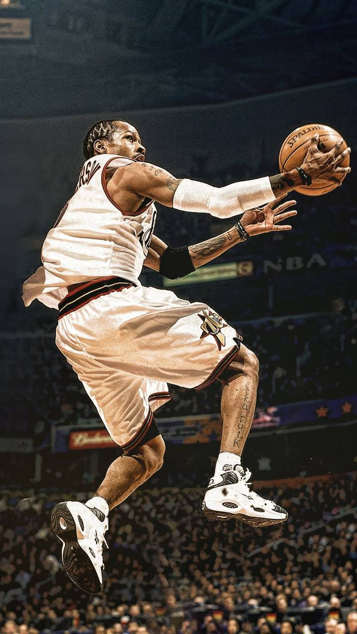 Allen Iverson, side view, basketball player, HD Phone Wallpaper